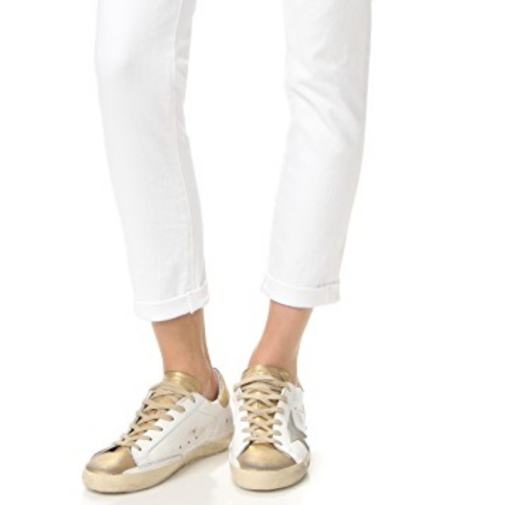 AG White Cigarette Roll-up Jeans - Picture 2 of 3